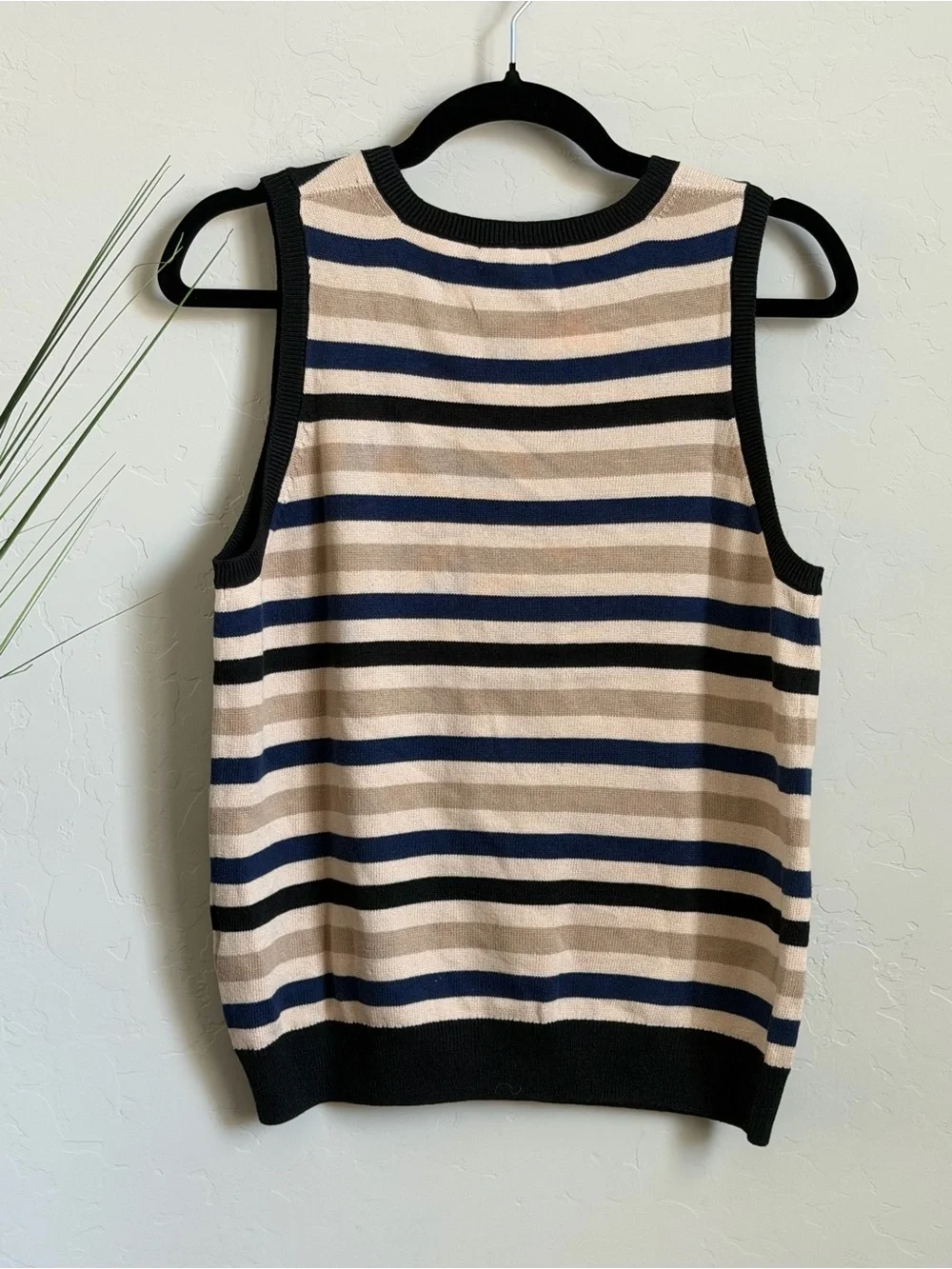 Nation LTD Striped Knit Sweater Tank Top NWT Small Coastal Nautical